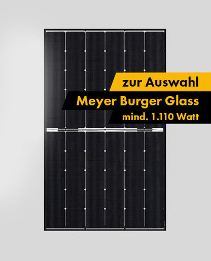 Balkonkraftwerk mit 3 Solarmodulen und APsystems EZ1-M Wechselrichter