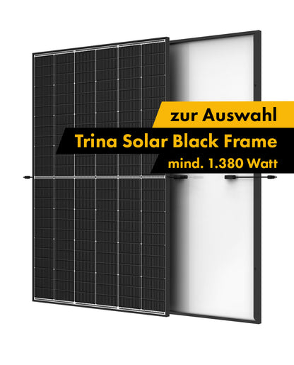 Balkonkraftwerk mit 3 Solarmodulen und APsystems EZ1-M Wechselrichter