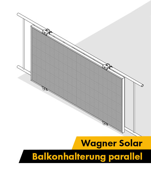 Wagner Solar Balkonhalterung parallel – Set je Modul