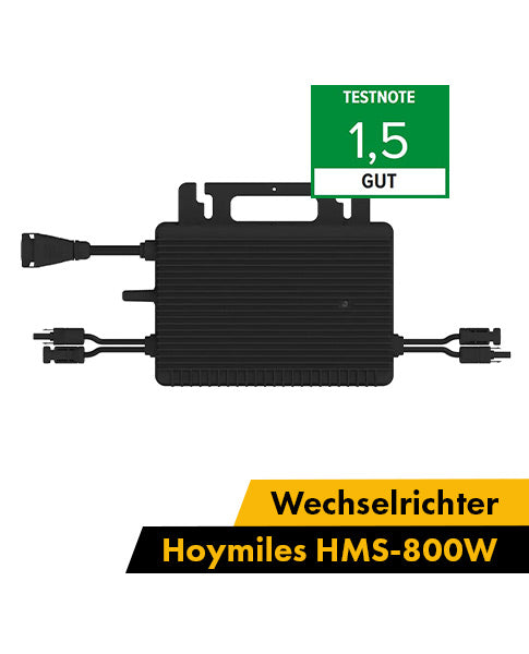 Balkonkraftwerk mit 2 Solarmodulen und Hoymiles HMS-800W Wechselrichter